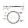 Buy cheap JCB200 JS210 JCB220 JS235 Excavator Spare Parts Swing Bearing JRB0017 Gear Ring Turnable from wholesalers