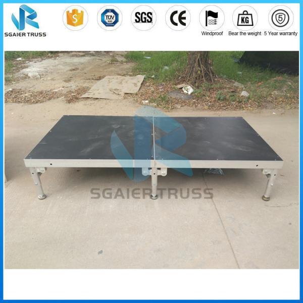 Buy cheap Stage Church Light Aluminum Work Folding Stage Plywood Stage Decoration For Hotel And Training Centre from wholesalers