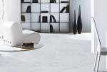 Non Slip Marble Look Porcelain Tile , Glazed Carrara Porcelain Floor Tile Indoor