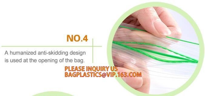 Eco-friendly PE two Track Vacuum Plastic Zipper,PE Hermetic Seal Zipper, Custom Double Seal Plastic Bag /Double Track Pl
