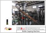 One Heads Bottle Capping Machine / ROPP Aluminum Screw Cap Crimping Machine