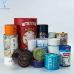 Oval Cardboard Cylinder Packaging Biodegradable White Paper Tube Packaging
