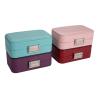 Buy cheap Removable Dividers Small Portable Jewelry Box , Logo Free Personalized Travel Jewelry Case from wholesalers