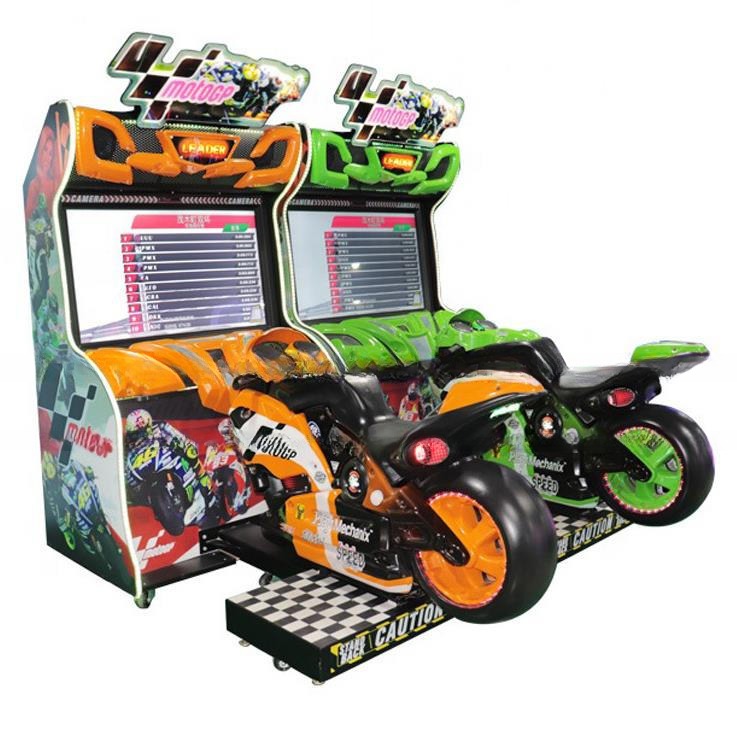 Simulator Motorcycle Racing Motor Arcade Game Machine Customized Realistic Designing
