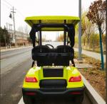 Yellow Color 2 Seater Golf Cart 4 Wheel 10 Inch Tire 70-100km With Lithium