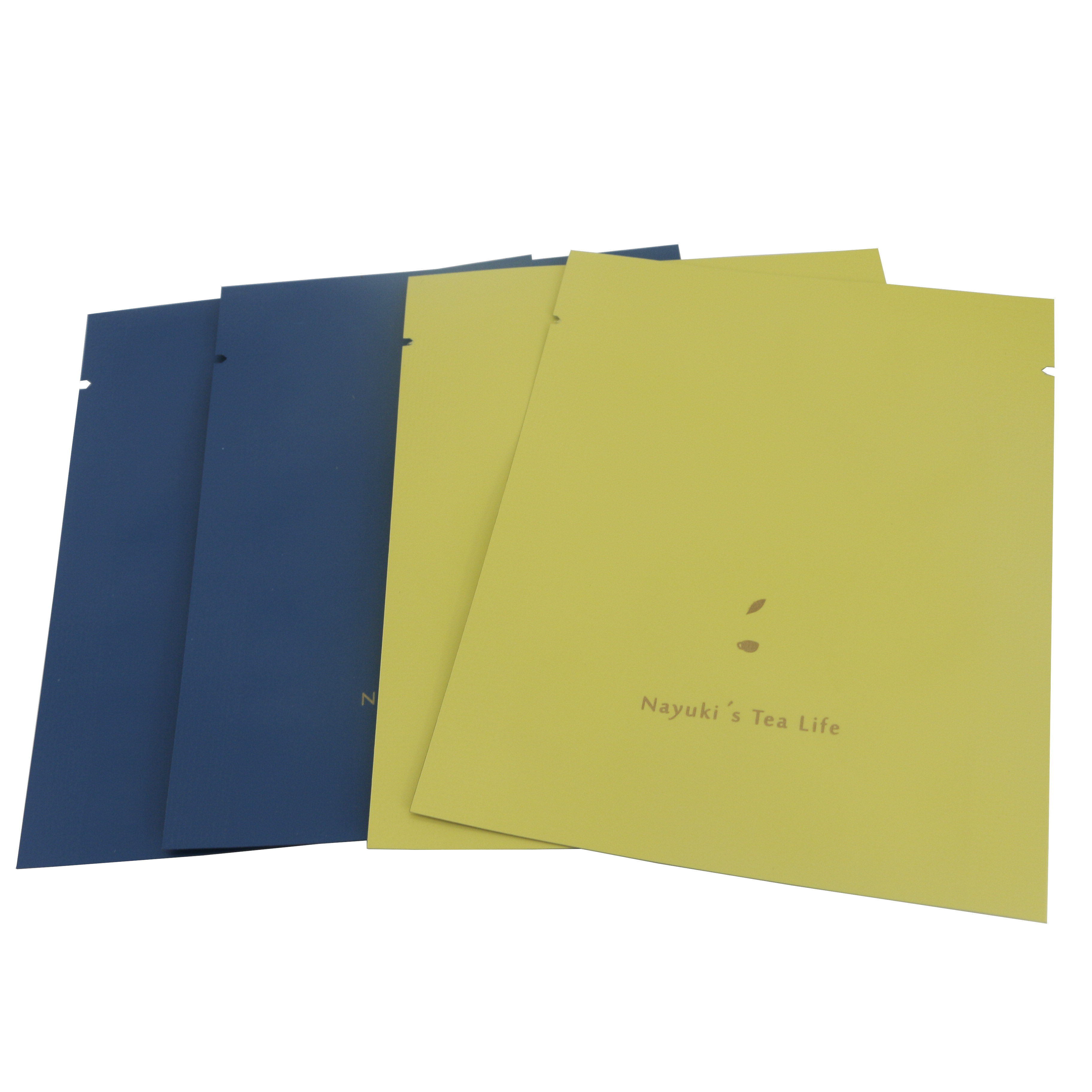 Three side heat seal custom aluminum foil vacuum tea packaging bag mylar pouch