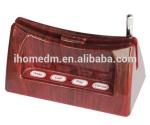 restaurant food service call system with menu holder button