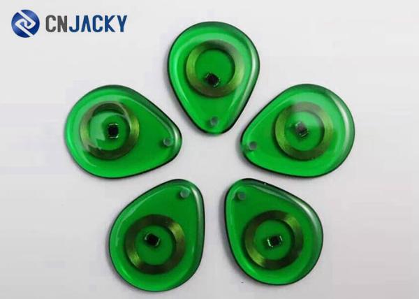 125KHZ ABS Chip RFID Key Fob Transparent Smart Key Chain For Electronic Door