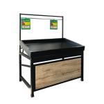 single side vegetable rack supermarket equipment