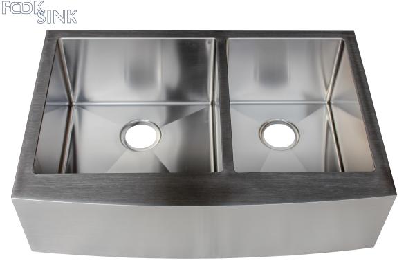 Buy cheap Modern Farmhouse Apron Front Stainless Steel 304 Double Bowl Kitchen Sink from wholesalers