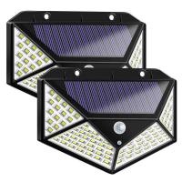 Buy cheap Waterproof 4 Sides Outdoor Solar Lamp Wall Light PIR Solar Led Sensor Light product