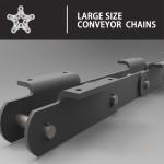 Shot Peening 40Cr Cranked Link Chain For Paver Load