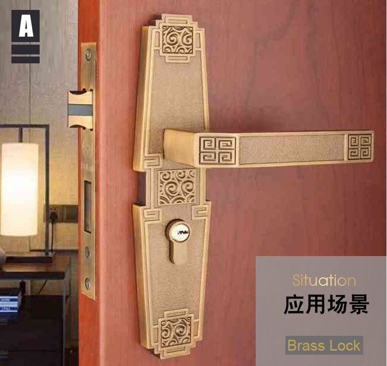 Anti Corrosion Hbp59-1 Brass Cylinder Lock With Extruding Process