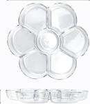 7"L X 7"W Transparent Kids Plastic Paint Tray Holder For Oil Watercolor Painting