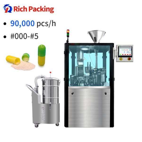 High Speed 900KG Automatic Capsule Filler For Wide Range 000-5 Capsules 90000