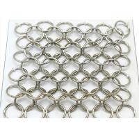 Buy cheap Round Hole Chain Mail Curtain , Architectural Ring Mesh Curtain product