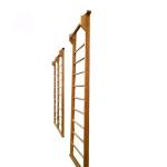 Outdoor Non Toxic Kids Gymnastics Bar / Wooden Climbing Ladder Custom Length