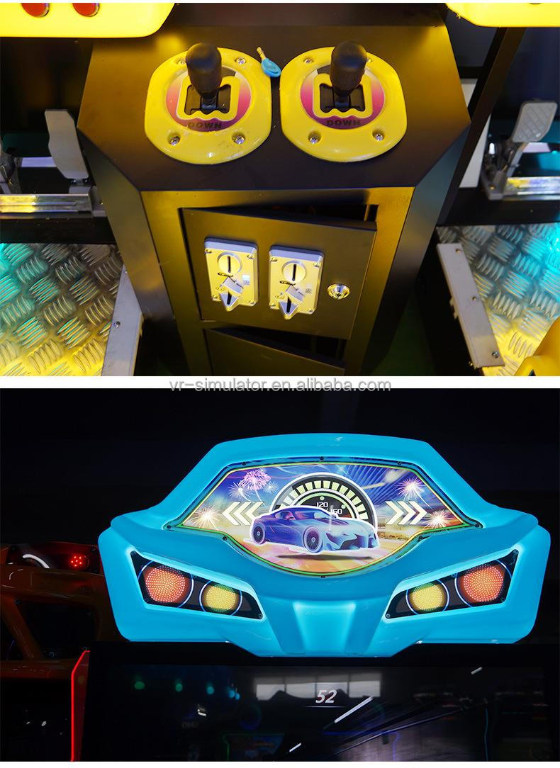 3D Video Outrun Racing Car Game Machine With Coin Operated Playing Attractive