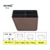 Buy cheap KR-P0111W Wood Grain Plastic Furniture Feet Extender , Beautiful Plastic Couch Legs from wholesalers
