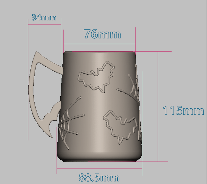Custom Ceramic mugs, Hand painted 3D Animal Ceramic Coffee mug cup at any shape & size