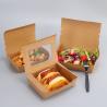 Buy cheap Wholesale Kraft Paper Food Box Salad Fruit Takeaway Box Lunch Packaging Box With Clear Window from wholesalers