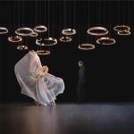 Modern Simple LED Chandelier Ring Living Room Bedroom Dining Room Cicle