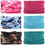 Windproof Fall Hemp Muslim Large Square Plain Face Neck Gaiter