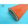 Buy cheap Steel Plant Use Braided Fiberglass Sleeve With Silicone Cover High Temperature Resistant from wholesalers