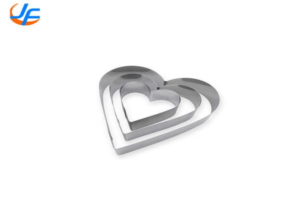 Buy cheap RK Bakeware China Foodservice NSF Heart Shape Cake Baking Mold , Stainless Steel Heart Molding Mousse Cake Rings from wholesalers