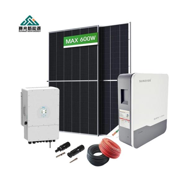 Buy cheap Complete 5kw 10kw 15kw 20kw Hybrid Grid Solar System Home Solar Energy Storage System from wholesalers