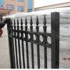 Buy cheap Customized Black Zinc Steel Metal Garrison Fence Panels Maintenance Free from wholesalers