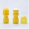 Buy cheap Yellow Plastic Roller Ball Bottles Cosmetic 30ml Roll On Perfume from wholesalers