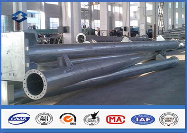 Buy cheap Round Hot dip Galvanized Steel Tubular Pole ASTM A123 Standard flange mode from wholesalers