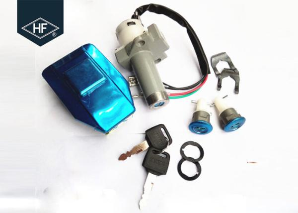 Buy cheap Other Motorcycle Parts 4 wire Silver Aluminum WY125 Motorcycle tank cover Key Switch Lock set kits from wholesalers
