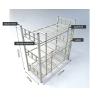 Buy cheap School Furniture Metal Bunk Bed Tribed Large Space Bed Bedroom Frame Heavy Duty Adult 3 Layer Metal Bed from wholesalers