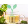 Buy cheap BPA Free Stainless Steel Tea Bag Strainer With Silicone Flower / Leaf / Christmas Tree Shape from wholesalers