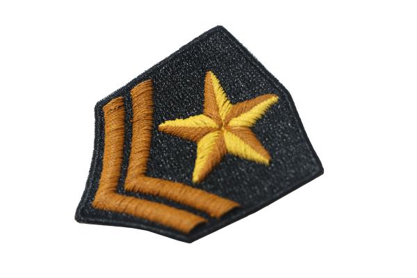 Buy cheap Black Diamond 3D Military Embroidered Badges Overlock Border Arm band With Pentagram from wholesalers