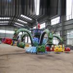 5 Arms Theme Park Rides / Dragon Decorative Octopus Fair Ride