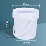 Silk Screen Printing Plastic Ice Cream Storage Tub Packaging Bucket Container
