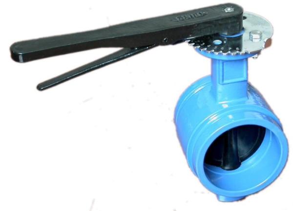 Buy cheap Grooved Ends Cast Iron Butterfly Valves Rust Proof Long Working Life from wholesalers