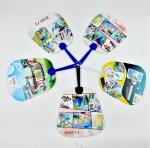 Custom Beautiful Designs 3D Lenticular Hand fan Plastic PET 3D Promotional Hand