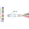 Buy cheap Professional Factory 12 cores Fiber Optic Patchcord OM3 male MPO Fiber Optic Patch cord from wholesalers