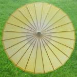 Wedding Party Chinese Paper Parasols Umbrella Solid Color 57cm Length 42cm