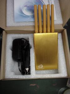 China 5 Antenna Portable Mobile Phone Jammer 2G 3G GPS WiFi Radius 5-15M Jamming Range gps signal jammer wifi signal jammer on sale