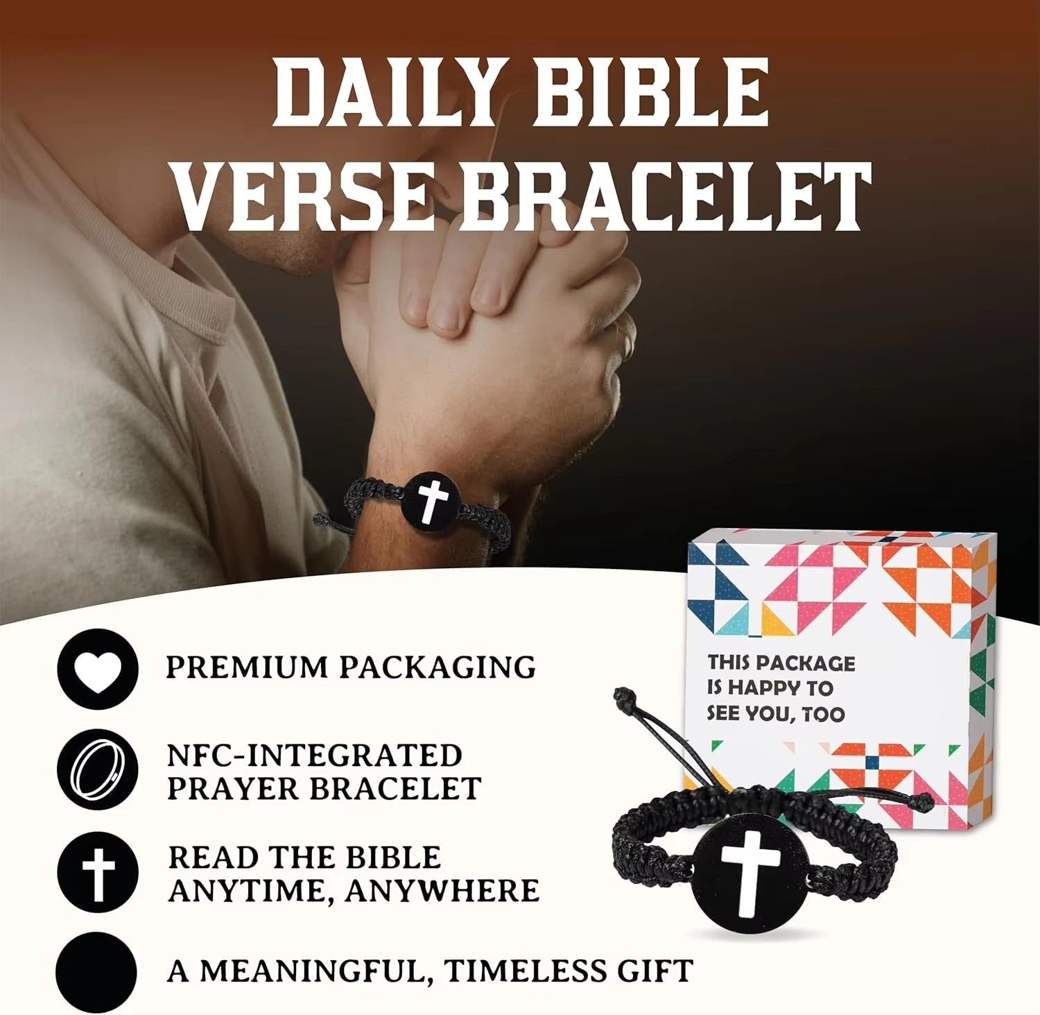 Customized Christian Daily Bible Verse Bracelet Yappy Bracelet Recycled Materials