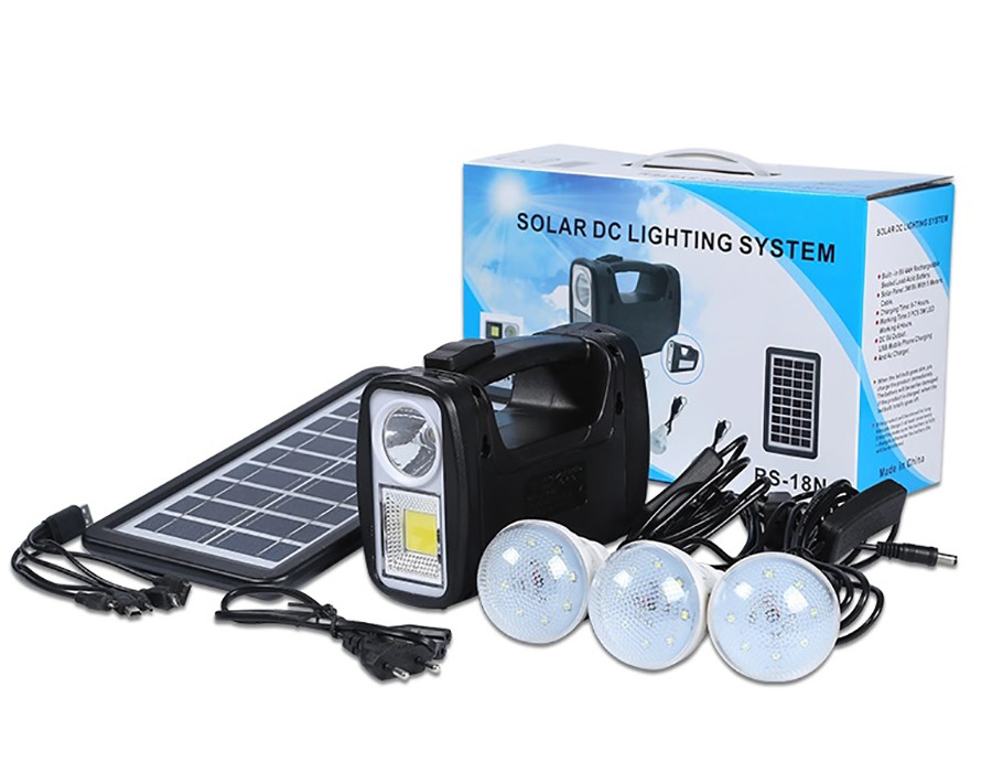 Portable Energy Solar Lighting System Kit Home Power Mini For Home Phone Charging