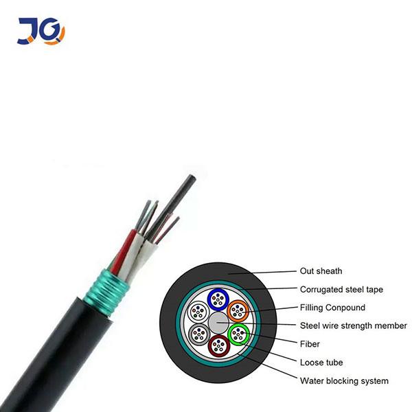 Buy cheap Outdoor Armored OS2 Single Mode Fiber Optic Cable 8 12 24 48 96 Cores from wholesalers