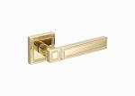 Chinese Style Gold Luxury Interior Door Handles , Double Wood Door Lever Set