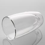 Insulated 455ml Double Wall Drinking Glass Coffee Cups 16 Ounce Mouth Blown