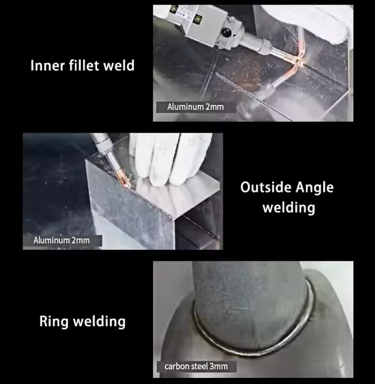 Welding mode Manual Handheld 1000w 1500w 2000w 5mm Stainless Steel Fiber Laser Welding and 3 In1 Laser Cleaning Machine